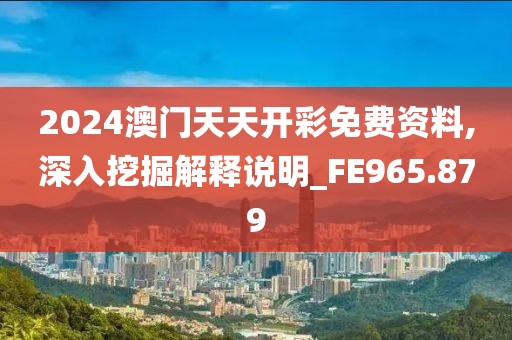 2024澳門天天開彩免費資料,深入挖掘解釋說明_FE965.879