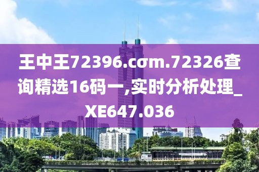 王中王72396.cσm.72326查詢精選16碼一,實(shí)時(shí)分析處理_XE647.036