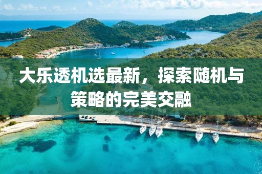 大樂透機選最新，探索隨機與策略的完美交融