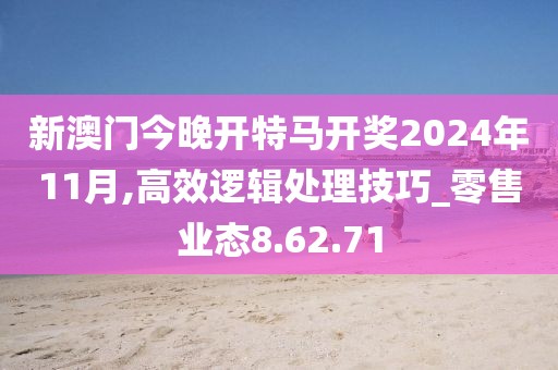 新澳門今晚開特馬開獎(jiǎng)2024年11月,高效邏輯處理技巧_零售業(yè)態(tài)8.62.71