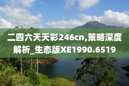 二四六天天彩246cn,策略深度解析_生態(tài)版XE1990.6519