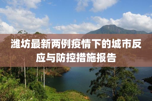 濰坊最新兩例疫情下的城市反應(yīng)與防控措施報告