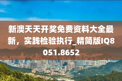 新澳天天開(kāi)獎(jiǎng)免費(fèi)資料大全最新，實(shí)踐檢驗(yàn)執(zhí)行_精簡(jiǎn)版IQ8051.8652