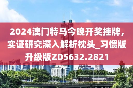 2024澳門特馬今晚開獎掛牌，實證研究深入解析枕頭_習(xí)慣版升級版ZD5632.2821