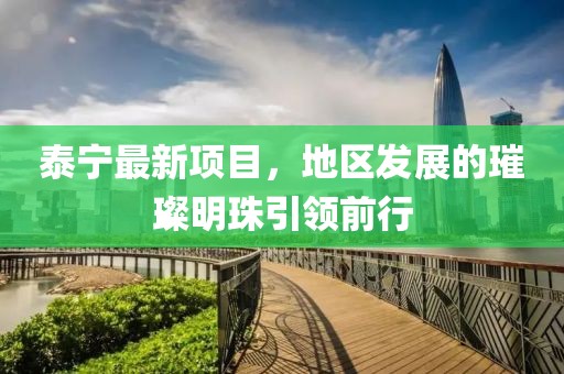 泰寧最新項(xiàng)目，地區(qū)發(fā)展的璀璨明珠引領(lǐng)前行