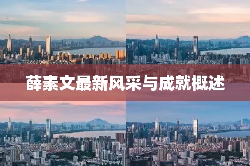 薛素文最新風采與成就概述