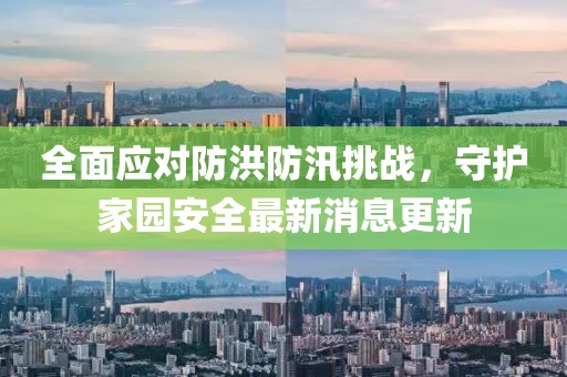 全面應(yīng)對(duì)防洪防汛挑戰(zhàn)，守護(hù)家園安全最新消息更新