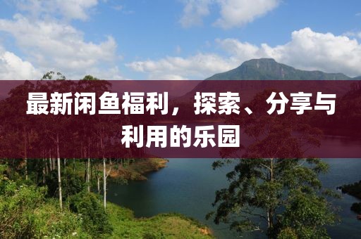 最新閑魚福利，探索、分享與利用的樂園