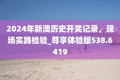 2024年新澳歷史開獎記錄，現(xiàn)場實踐檢驗_尊享體驗版538.6419