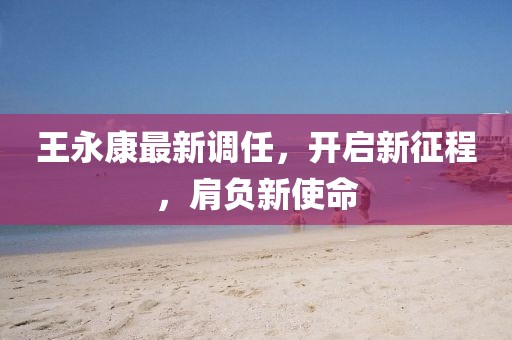 王永康最新調(diào)任，開啟新征程，肩負(fù)新使命