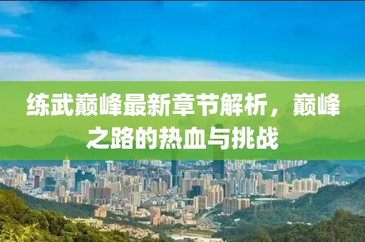 練武巔峰最新章節(jié)解析，巔峰之路的熱血與挑戰(zhàn)