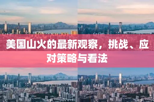 美國山火的最新觀察，挑戰(zhàn)、應(yīng)對策略與看法
