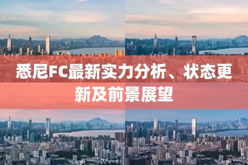 悉尼FC最新實力分析、狀態(tài)更新及前景展望