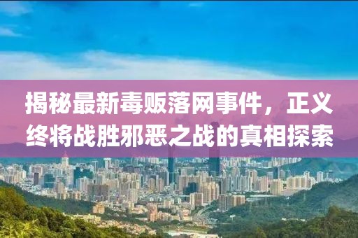 揭秘最新毒販落網(wǎng)事件，正義終將戰(zhàn)勝邪惡之戰(zhàn)的真相探索
