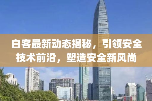 白客最新動(dòng)態(tài)揭秘，引領(lǐng)安全技術(shù)前沿，塑造安全新風(fēng)尚