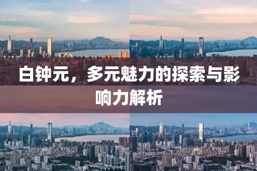 白鐘元，多元魅力的探索與影響力解析