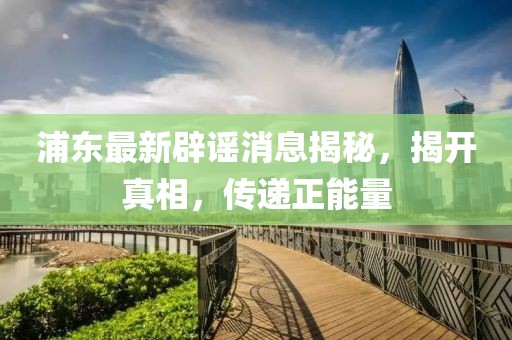 浦東最新辟謠消息揭秘，揭開真相，傳遞正能量