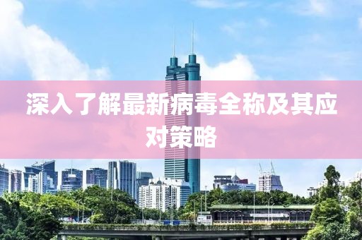 深入了解最新病毒全稱及其應對策略