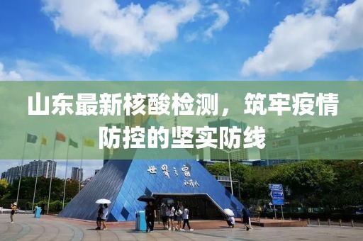 山東最新核酸檢測，筑牢疫情防控的堅實防線