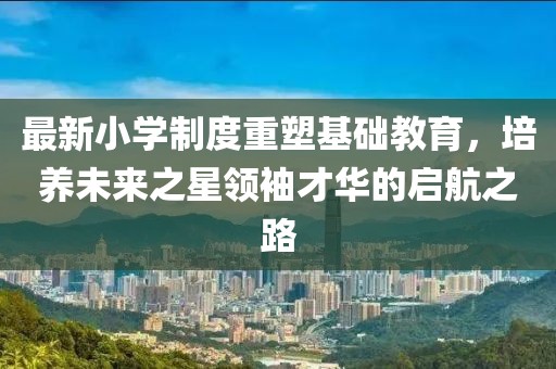 最新小學(xué)制度重塑基礎(chǔ)教育，培養(yǎng)未來(lái)之星領(lǐng)袖才華的啟航之路