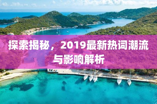 探索揭秘，2019最新熱詞潮流與影響解析
