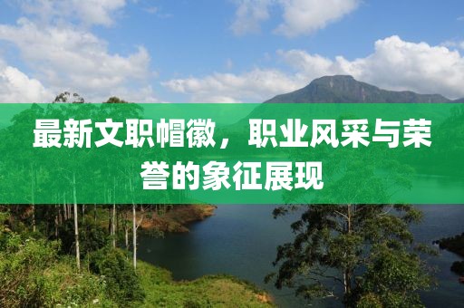 最新文職帽徽，職業(yè)風(fēng)采與榮譽的象征展現(xiàn)