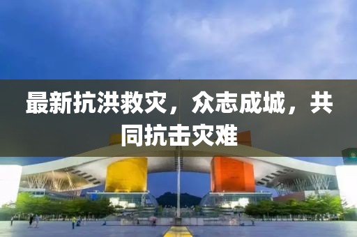 最新抗洪救災，眾志成城，共同抗擊災難