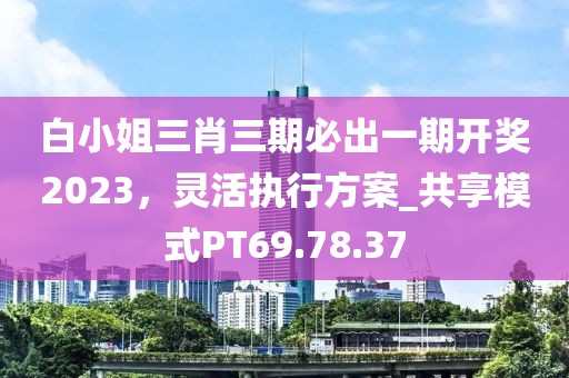 白小姐三肖三期必出一期開獎2023，靈活執(zhí)行方案_共享模式PT69.78.37