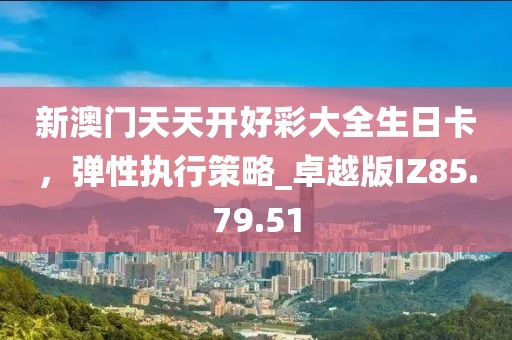 新澳門天天開好彩大全生日卡，彈性執(zhí)行策略_卓越版IZ85.79.51