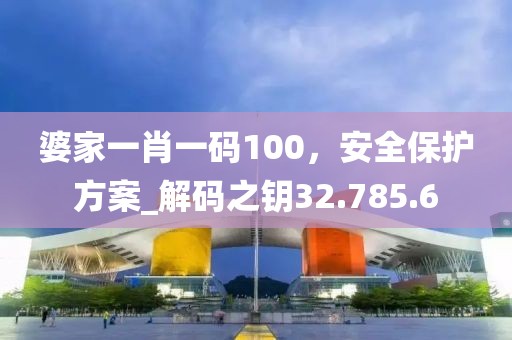 婆家一肖一碼100，安全保護方案_解碼之鑰32.785.6