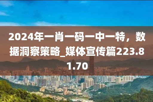 2024年一肖一碼一中一特，數(shù)據(jù)洞察策略_媒體宣傳篇223.81.70