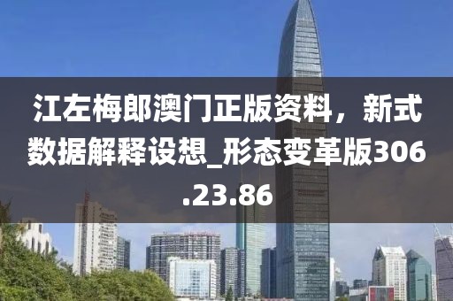 江左梅郎澳門正版資料，新式數(shù)據(jù)解釋設(shè)想_形態(tài)變革版306.23.86
