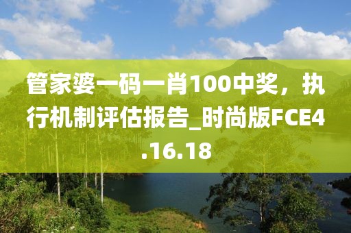 管家婆一碼一肖100中獎，執(zhí)行機制評估報告_時尚版FCE4.16.18