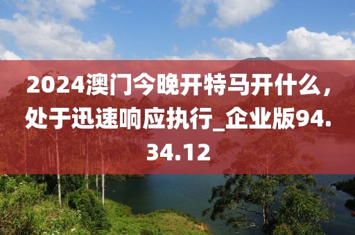 2024澳門今晚開特馬開什么，處于迅速響應(yīng)執(zhí)行_企業(yè)版94.34.12