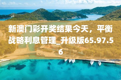 新澳門彩開獎(jiǎng)結(jié)果今天，平衡戰(zhàn)略利息管理_升級版65.97.56