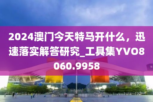 2024澳門今天特馬開什么，迅速落實解答研究_工具集YVO8060.9958