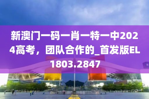 新澳門一碼一肖一特一中2024高考，團(tuán)隊合作的_首發(fā)版EL1803.2847