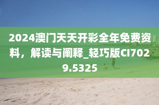 2024澳門天天開彩全年免費資料，解讀與闡釋_輕巧版CI7029.5325
