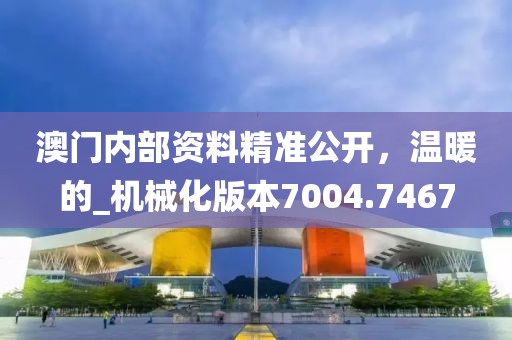 澳門內(nèi)部資料精準(zhǔn)公開，溫暖的_機(jī)械化版本7004.7467