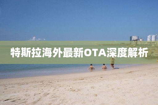 特斯拉海外最新OTA深度解析
