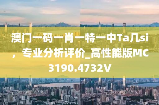 澳門一碼一肖一特一中Ta幾si，專業(yè)分析評價_高性能版MC3190.4732V