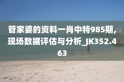 管家婆的資料一肖中特985期,現(xiàn)場(chǎng)數(shù)據(jù)評(píng)估與分析_JK352.463